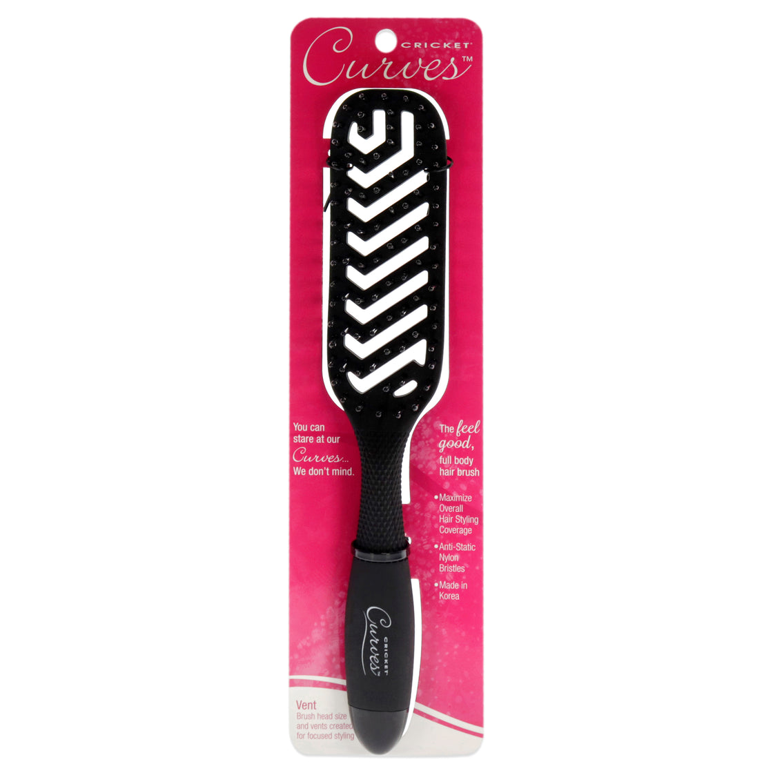 Curves Vent by Cricket for Unisex - 1 Pc Hair Brush