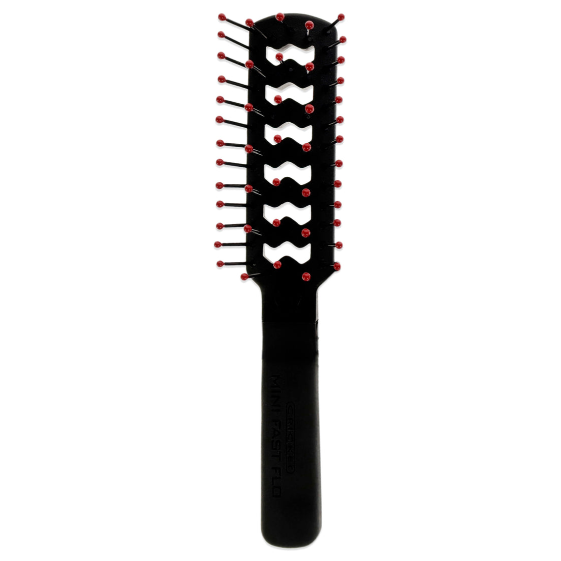 Static Free Mini Fast Flo - Black and Red by Cricket for Unisex - 1 Pc Hair Brush