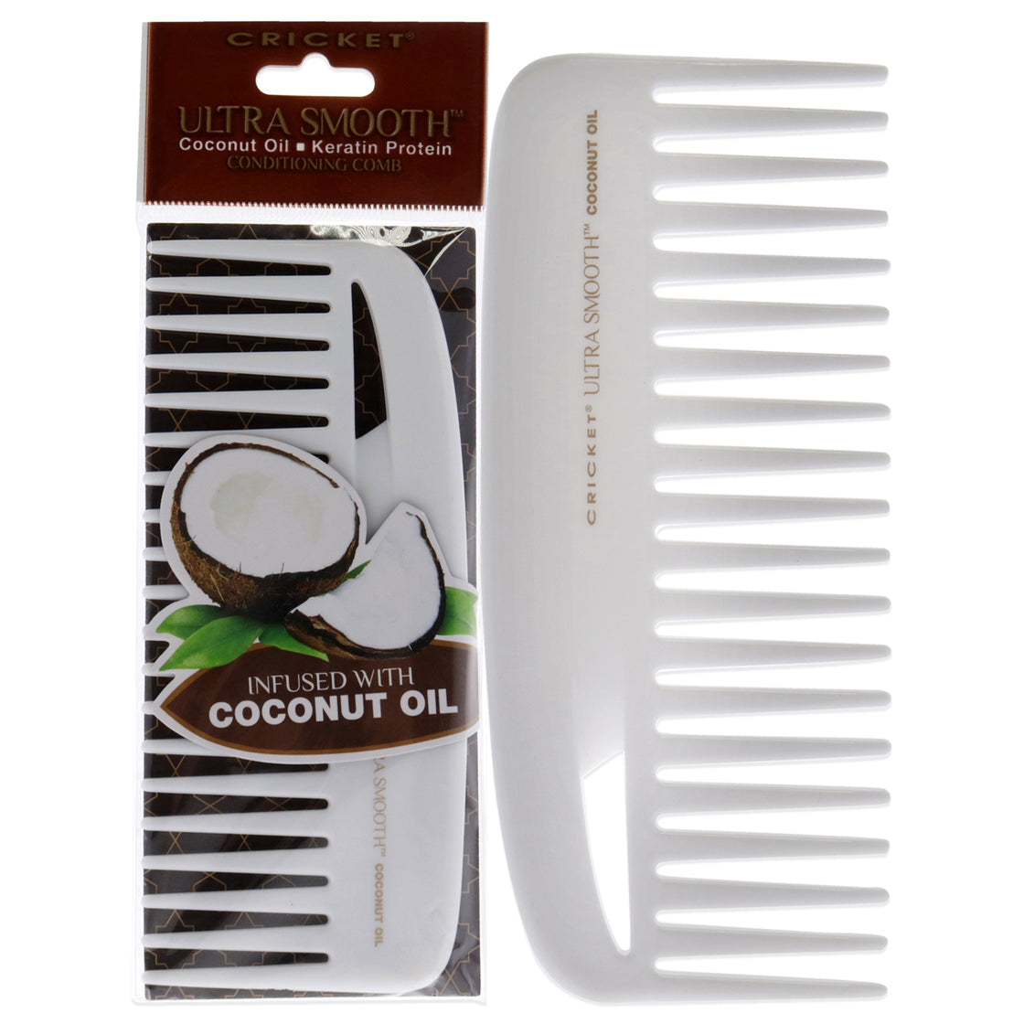 Ultra Smooth Coconut Conditioning Comb by Cricket for Unisex - 1 Pc Comb