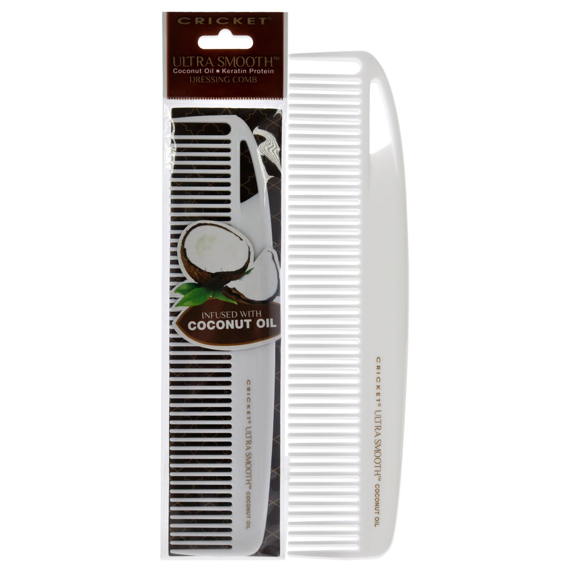 Ultra Smooth Coconut Dressing Comb by Cricket for Unisex - 1 Pc Comb