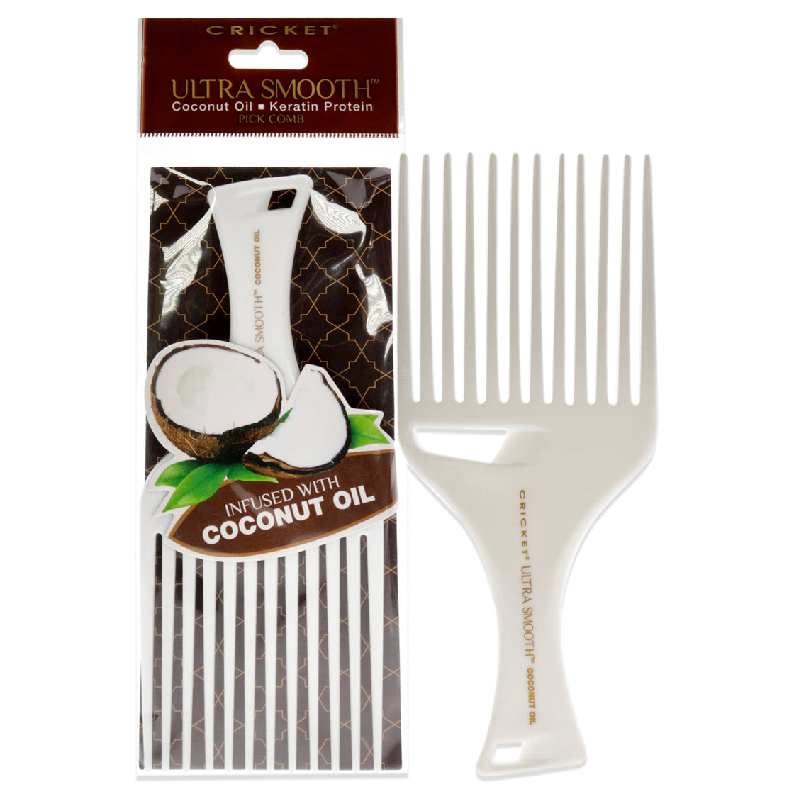 Ultra Smooth Coconut Pick Comb by Cricket for Unisex - 1 Pc Comb