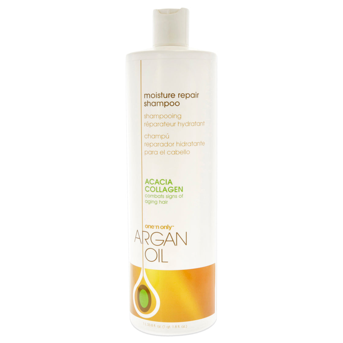 Argan Oil Moisture Repair Shampoo by One n Only for Unisex - 33.8 oz Shampoo