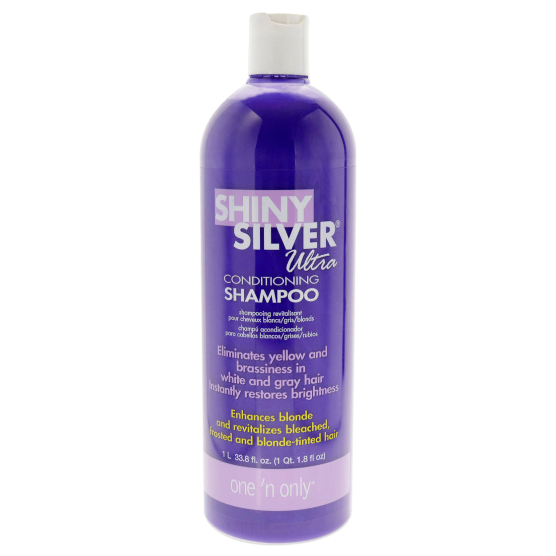 Shiny Silver Ultra Conditioning Shampoo by One n Only for Unisex - 33.8 oz Shampoo