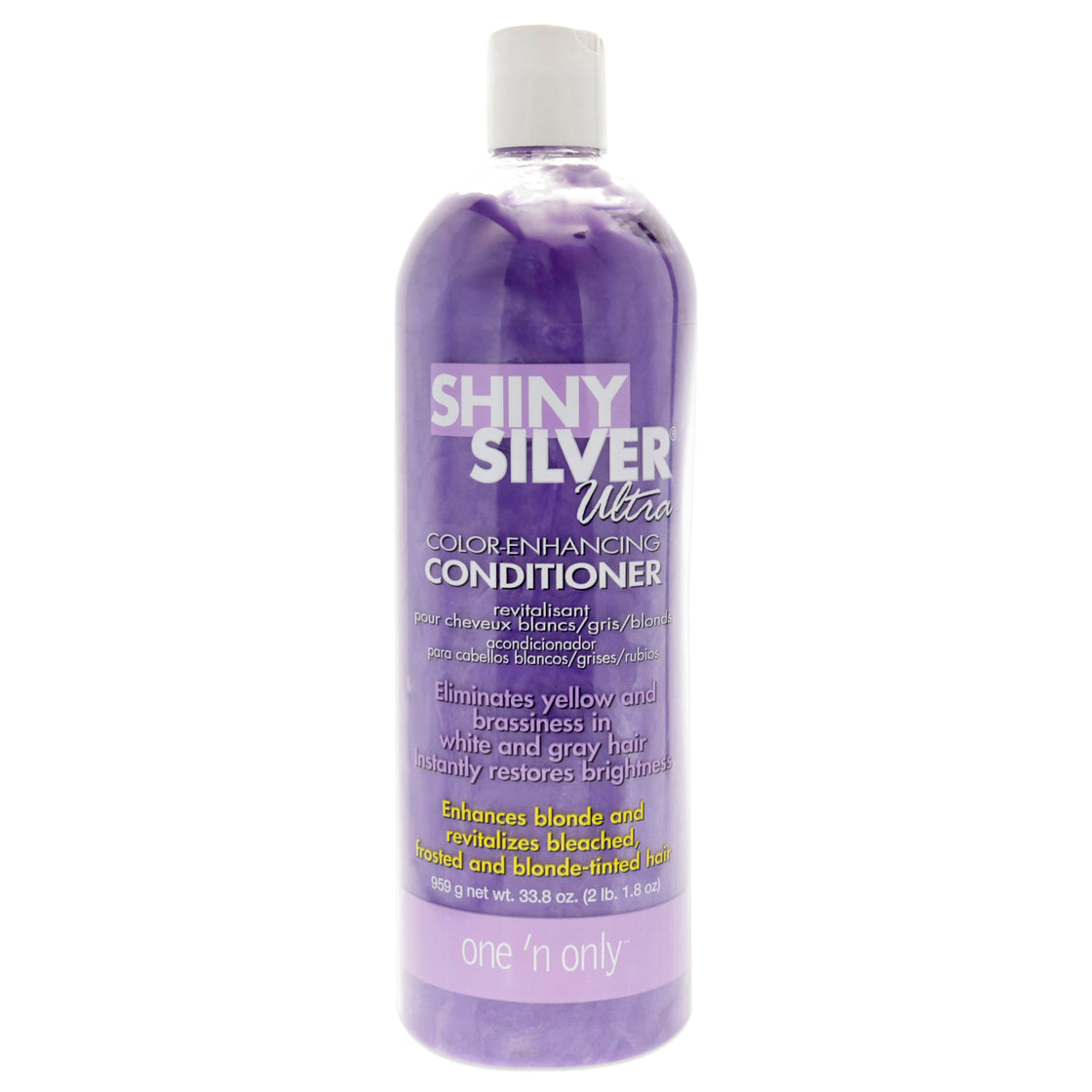 Shiny Silver Ultra Color Enhancing Conditioner by One n Only for Unisex - 33.8 oz Conditioner