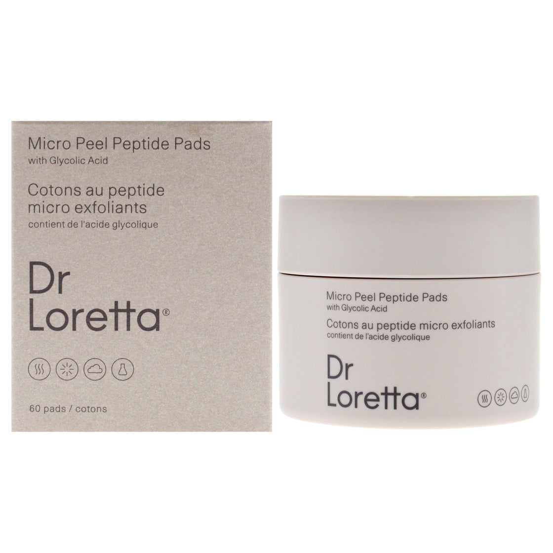 Micro Peel Peptide Pads by Dr. Loretta for Unisex - 60 Pc Pads