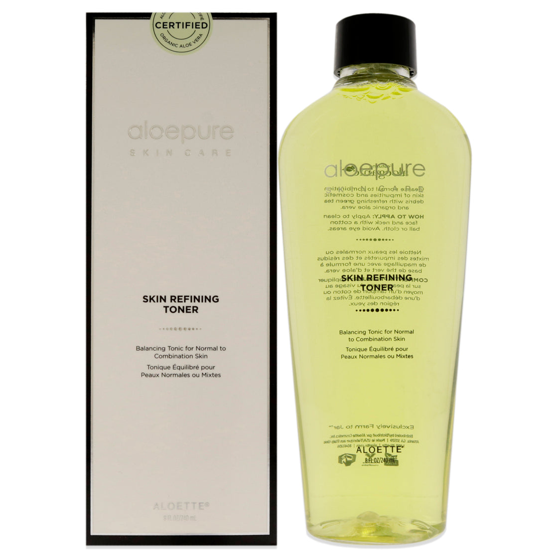 Aloepure Skin Refining Toner by Aloette for Unisex - 8 oz Toner