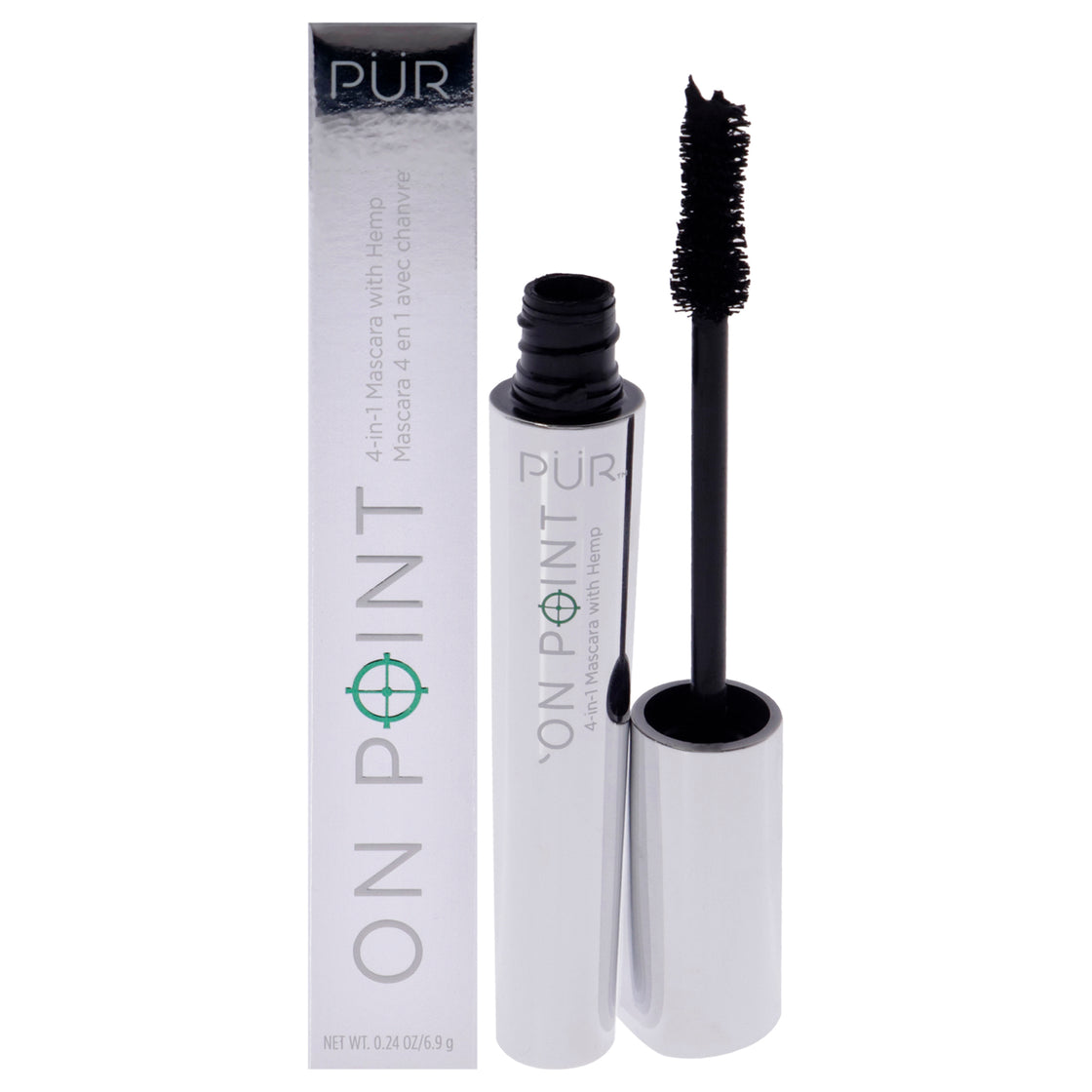 On Point 4-in-1 Mascara With Hemp by Pur Cosmetics for Women - 0.24 oz Mascara