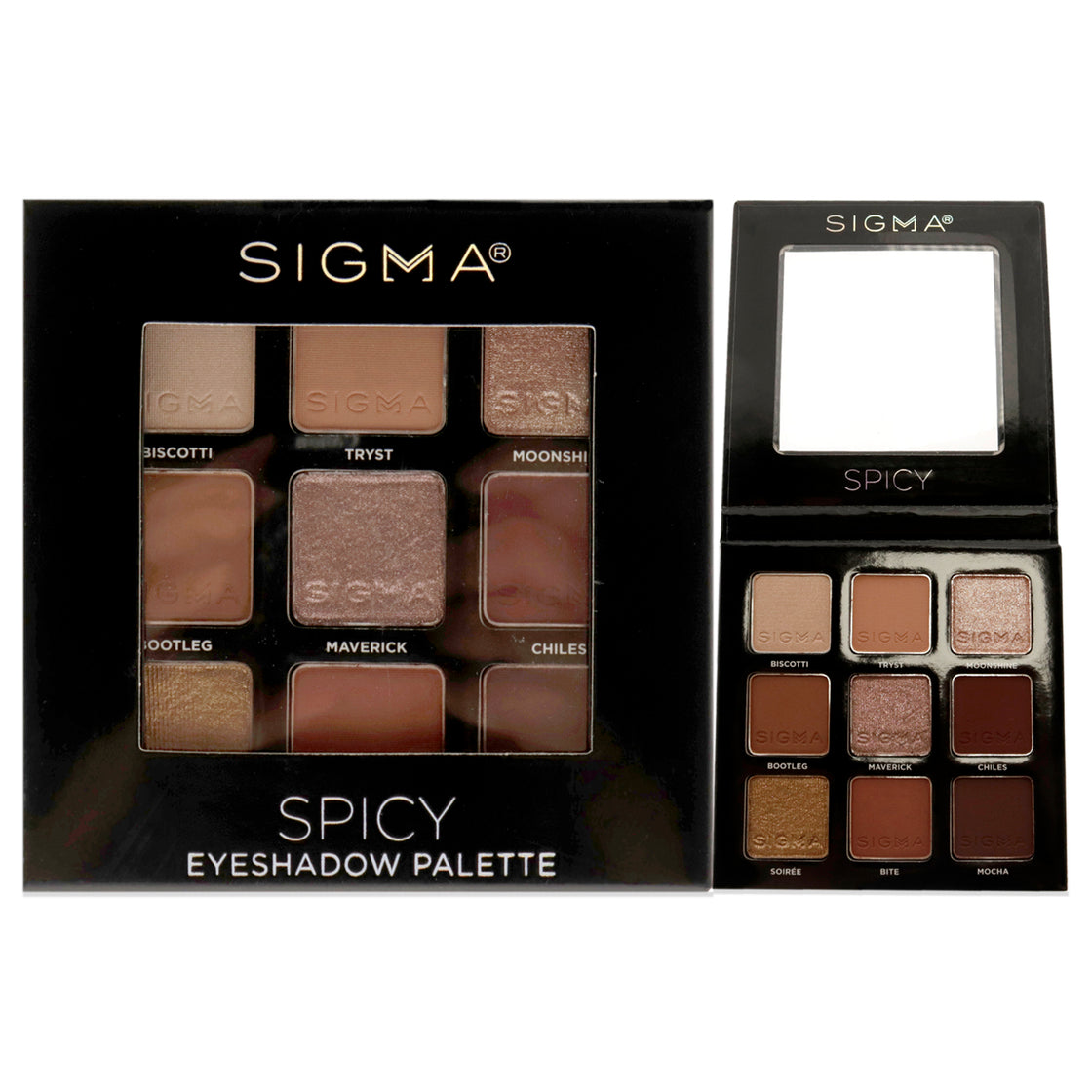 Eyeshadow Palette - Spicy by SIGMA for Women - 0.32 oz Eye Shadow