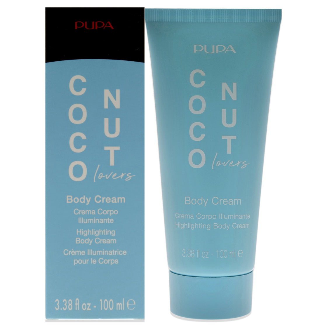 Coconut Lovers Highlighting Body Cream - 002 Paradise Island by Pupa Milano for Women - 3.38 oz Bronzer