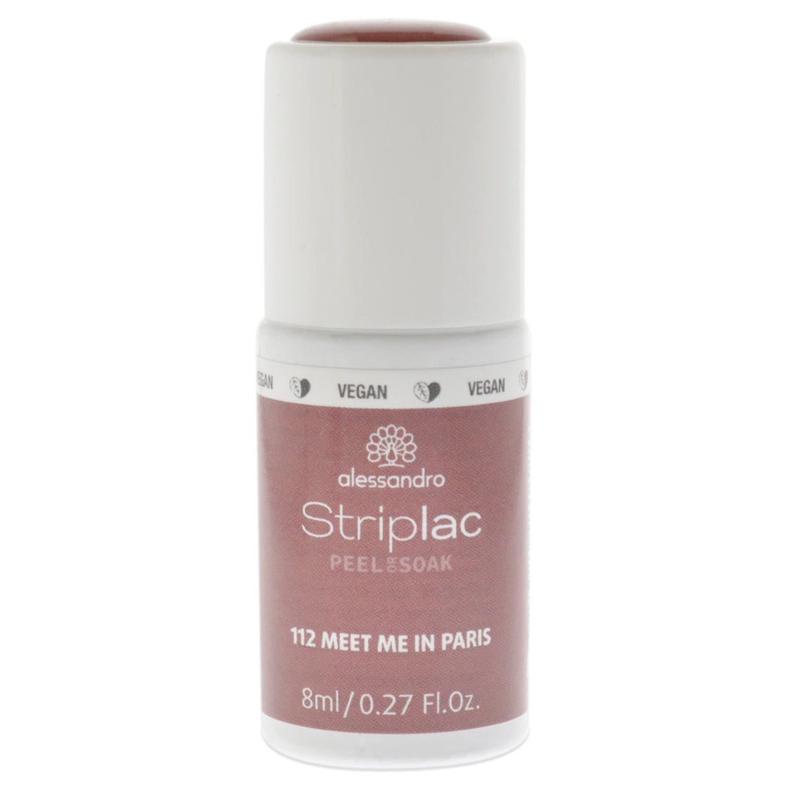 Striplac Peel or Soak - 112 Meet Me In Paris by Alessandro for Women - 0.27 oz Nail Polish