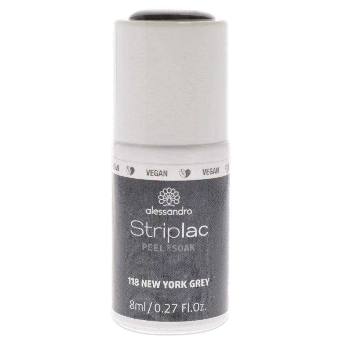 Striplac Peel or Soak - 118 New York Grey by Alessandro for Women 0.27 oz Nail Polish