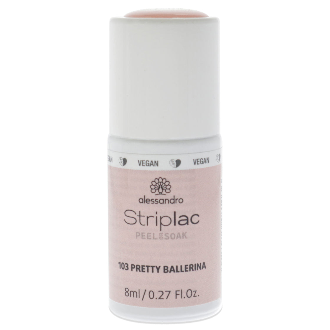 Striplac Peel or Soak - 103 Pretty Ballerina by Alessandro for Women 0.27 oz Nail Polish