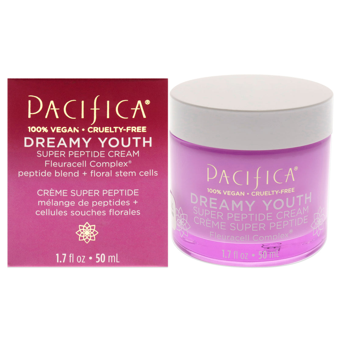 Dreamy Youth Super Peptide Cream by Pacifica for Unisex - 1.7 oz Cream