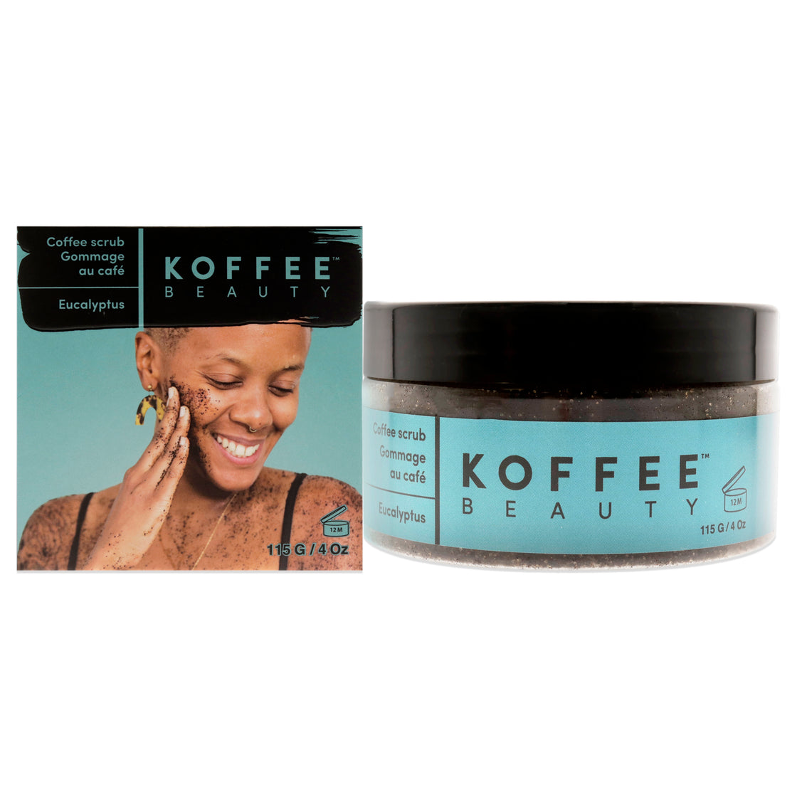 Coffee Scrub - Eucalyptus by Koffee Beauty for Unisex - 4 oz Scrub