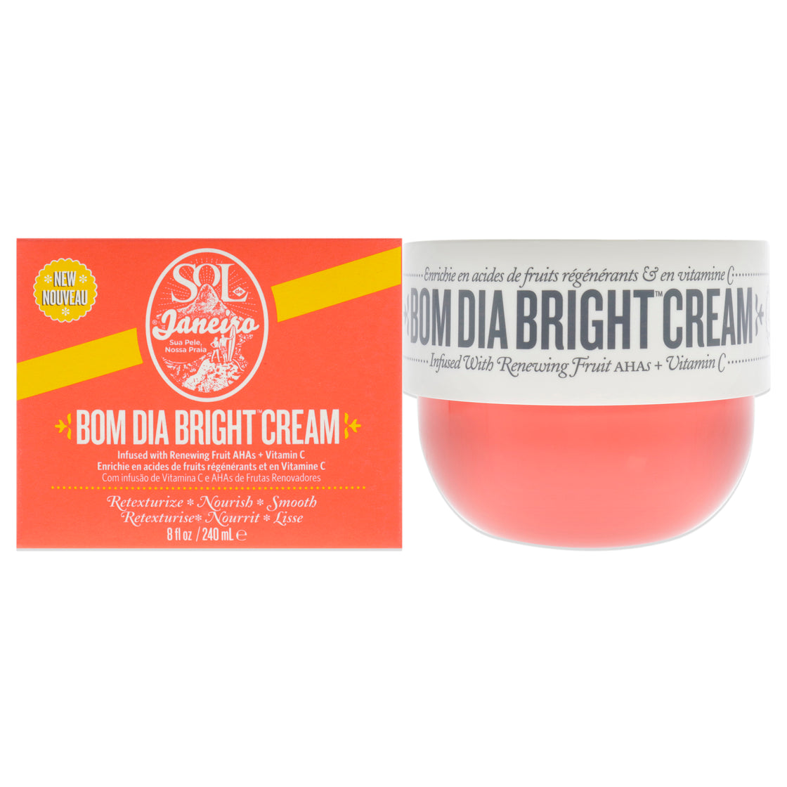 Bom Dia Bright Cream by Sol de Janeiro for Unisex - 8 oz Cream