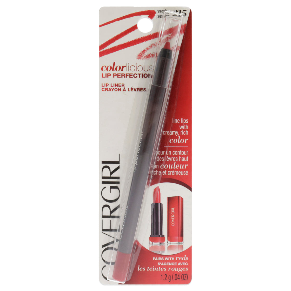 Colorlicious Lip Perfection - Passion by CoverGirl for Women - 0.04 oz Lip Liner