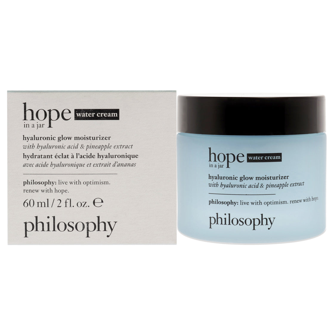 Hope in a Jar Hyaluronic Glow Moisturizer by Philosophy for Unisex - 2 oz Moisturizer