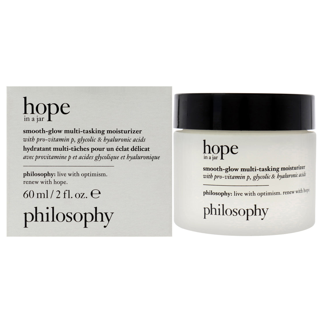 Hope In a Jar Smooth-Glow Multi-Tasking Moisturizer by Philosophy for Unisex - 2 oz Moisturizer