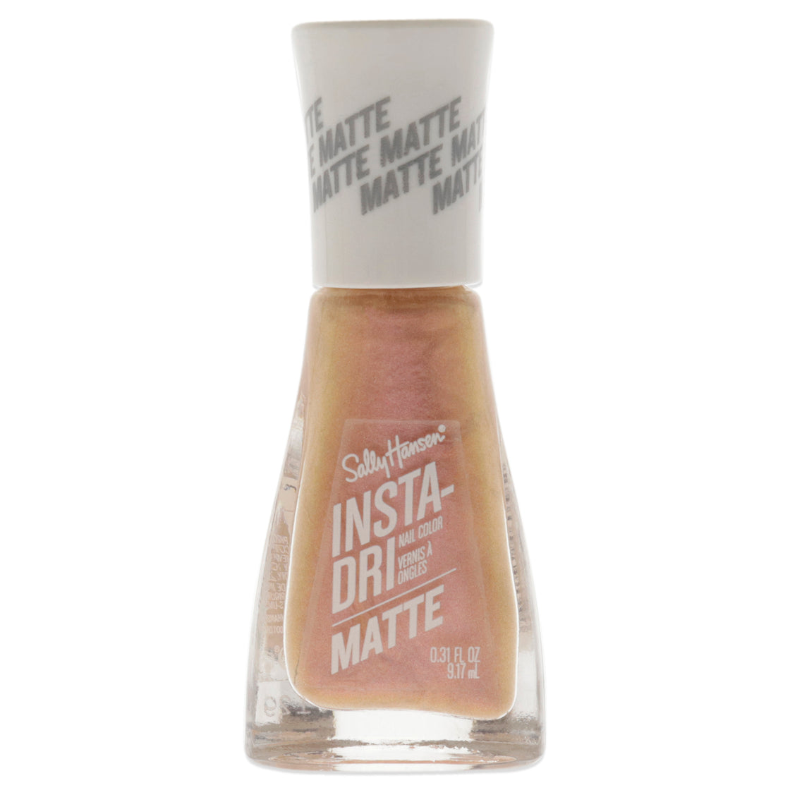 Insta-Dri Nail Color Matte - 017 Rose Flush by Sally Hansen for Women - 0.31 oz Nail Polish