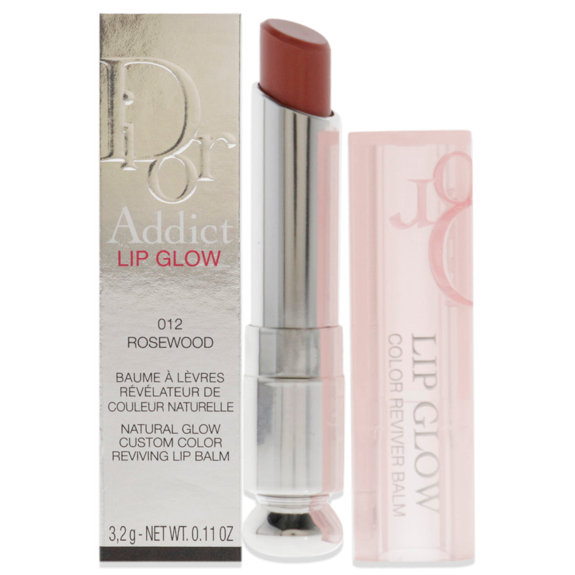 Dior Addict Lip Glow - 012 Rosewood by Christian Dior for Women - 0.12 oz Lip Balm