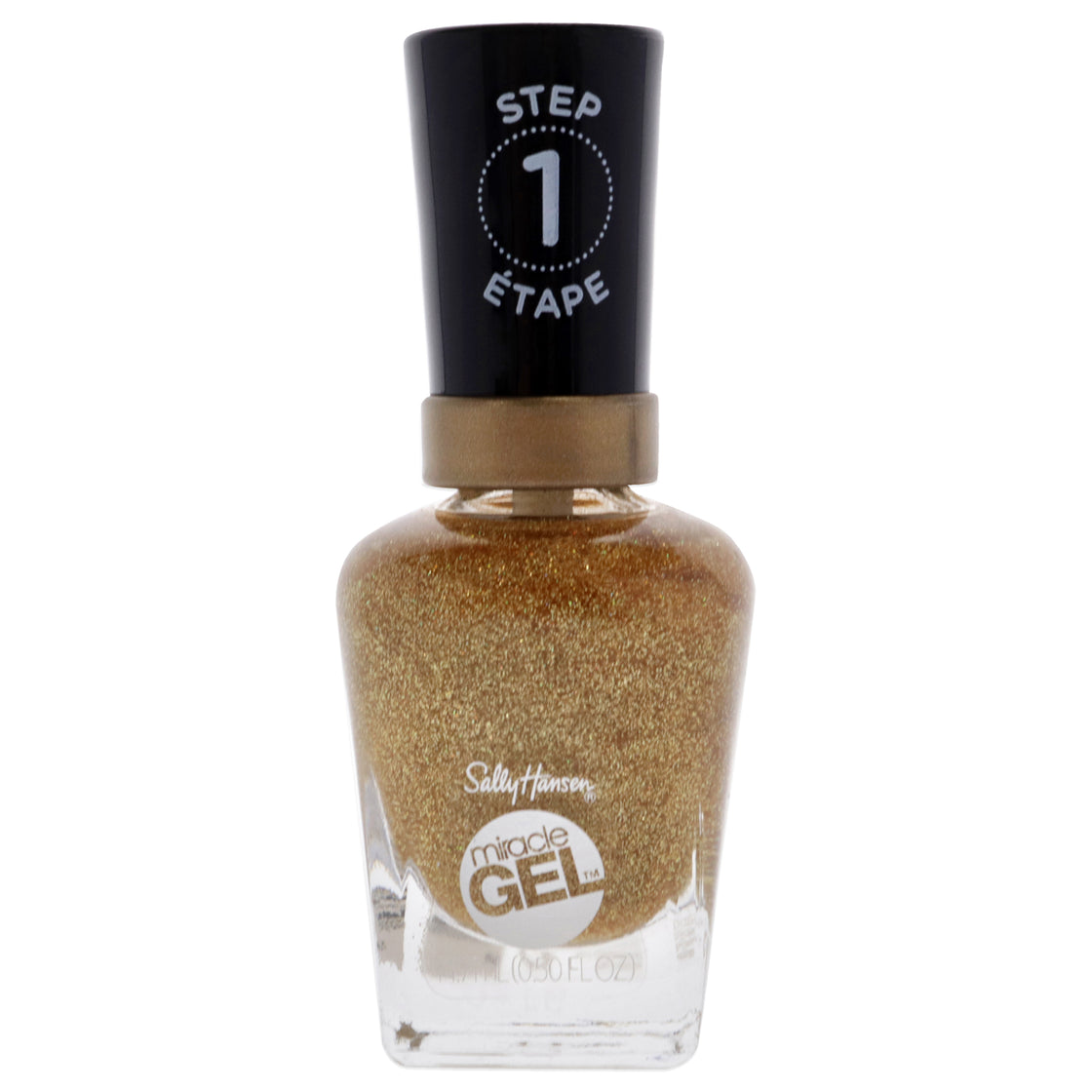 Miracle Gel Nail Polish - 155 Five Golden Blings by Sally Hansen for Women - 0.5 oz Nail Polish