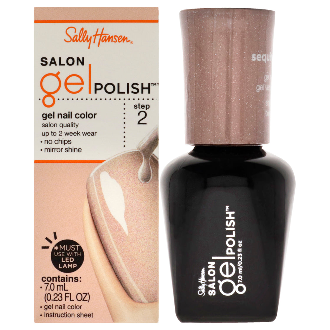 Salon Gel Polish - 175 Sequin Stiletto by Sally Hansen for Women - 0.23 oz Nail Polish