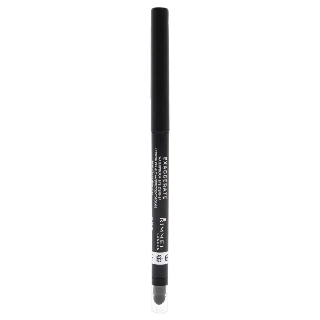 Exaggerate Eye Definer Waterproof - 263 Starlit Black by Rimmel London for Women - 0.009 oz Eyeliner