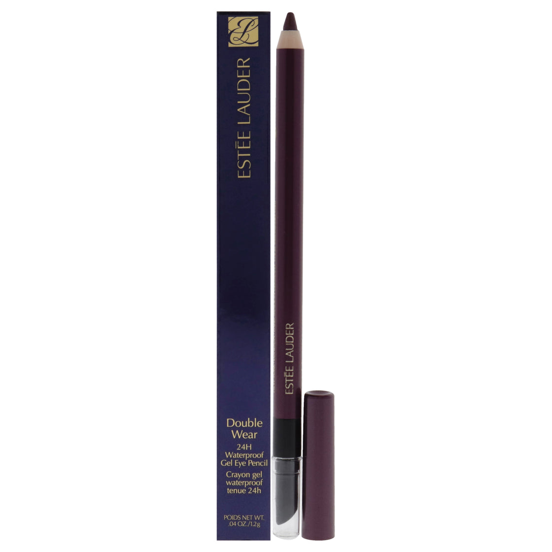 Double Wear 24H Waterproof Gel Eye Pencil - 09 Aubergine by Estee Lauder for Women - 0.04 oz Eye Pencil