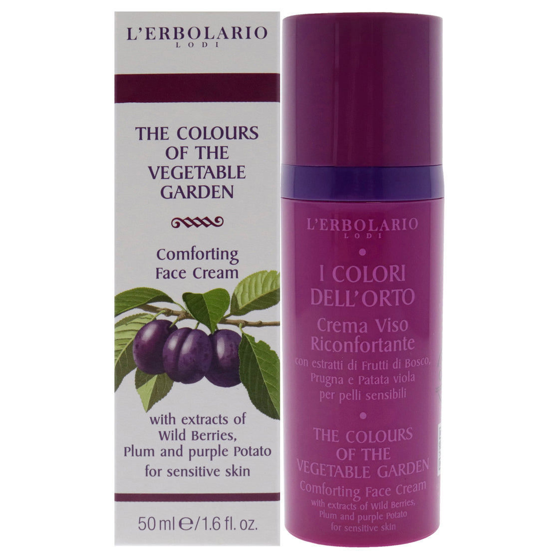 The Colours of the Vegetable Garde - Conforting Face Cream by LErbolario for Women - 1.6 oz Cream