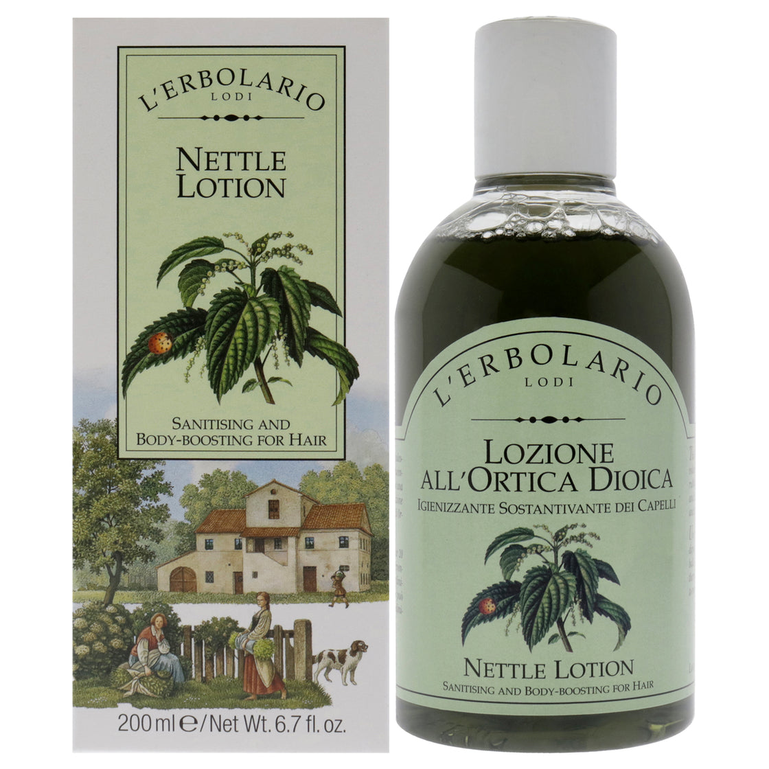 Nettle Lotion by LErbolario for Unisex - 6.7 oz Lotion