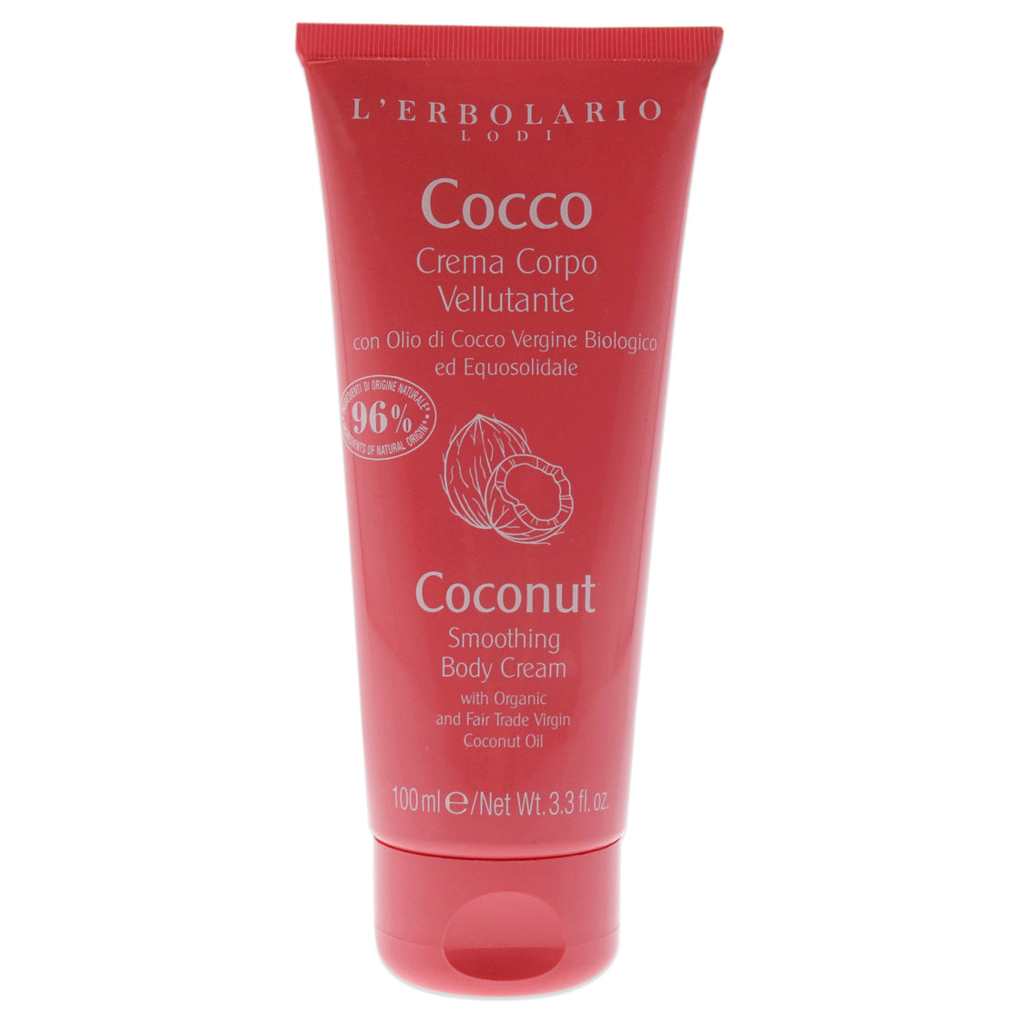 Smoothing Body Cream - Coconut by LErbolario for Unisex - 3.3 oz Body Cream