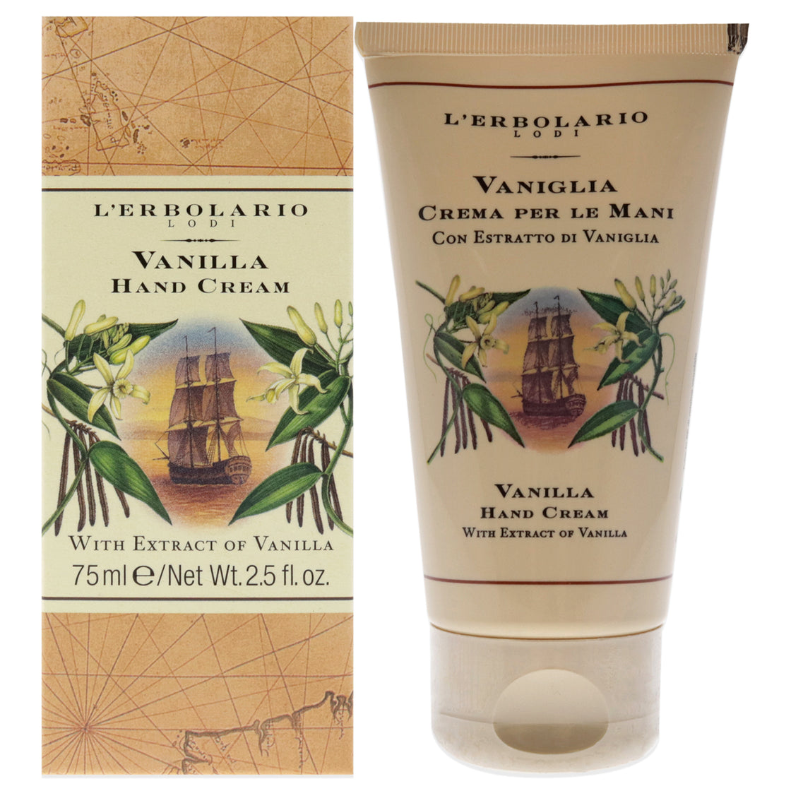 Vanilla Hand Cream by Lerbolario for Women - 2.5 oz Cream