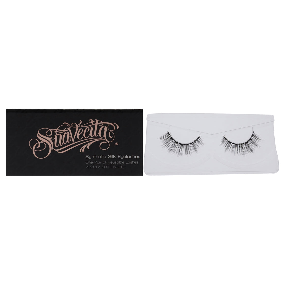 Synthetic Silk Lashes - Licorice by Suavecito for Women - 1 Pair Eyelashes