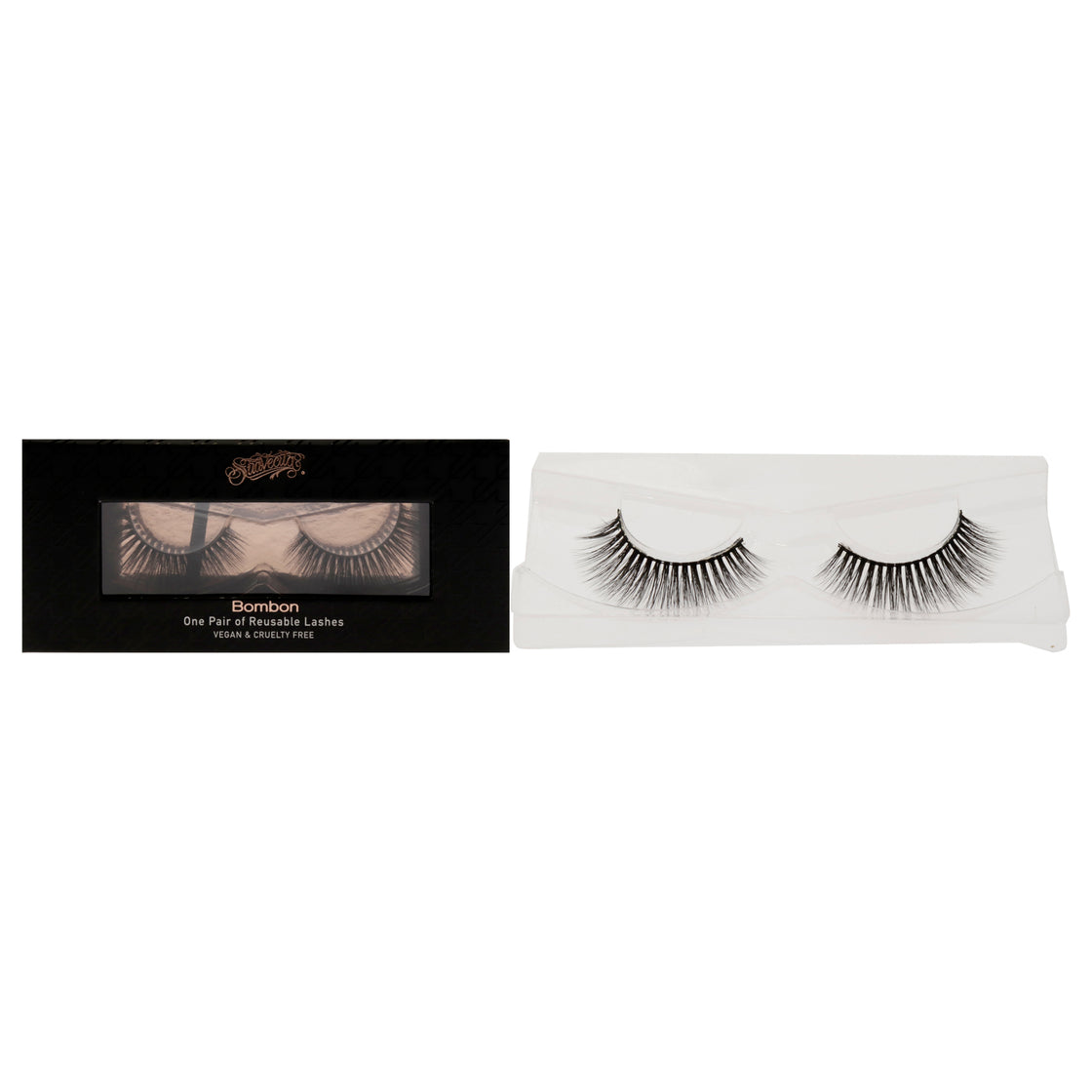 Synthetic Silk Lashes - Bombon by Suavecito for Women - 1 Pair Eyelashes