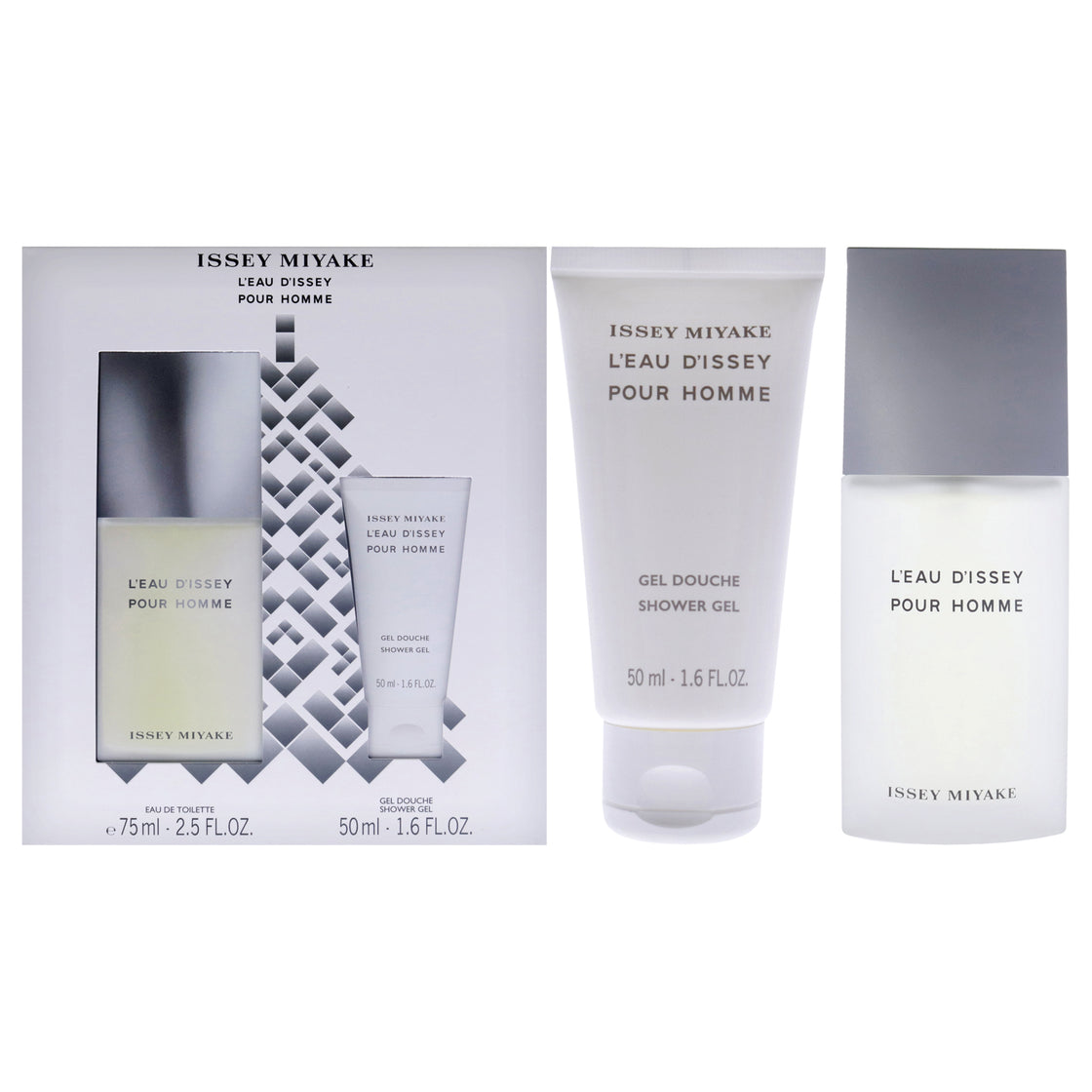 Leau Dissey by Issey Miyake for Men - 2 Pc Gift Set 2.5oz EDT Spray, 1.6oz Shower Gel