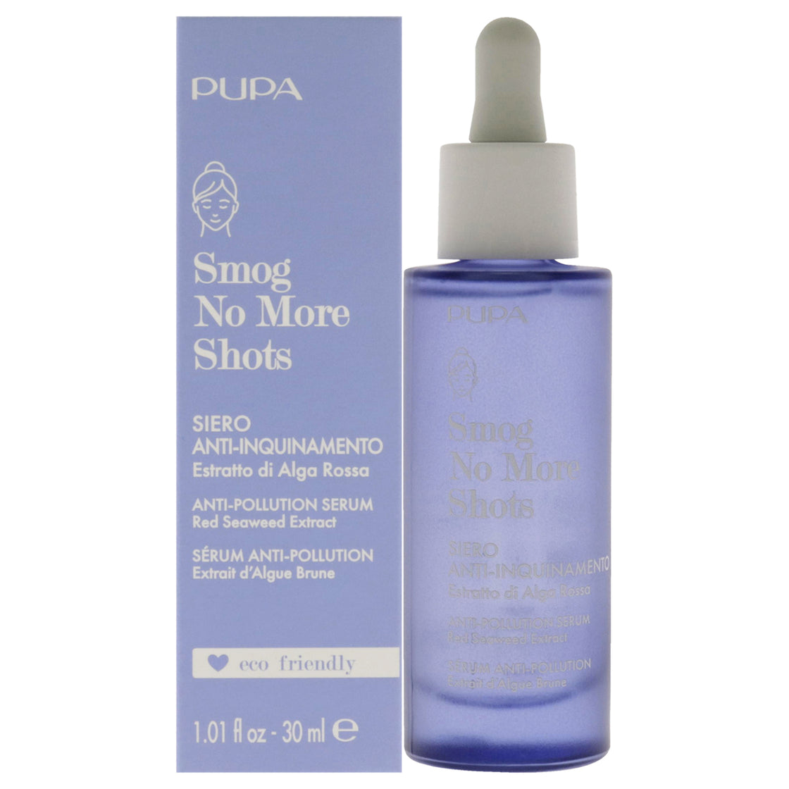 Smog No More Shots Anti-Pollution Serum by Pupa Milano for Women - 1.01 oz Serum