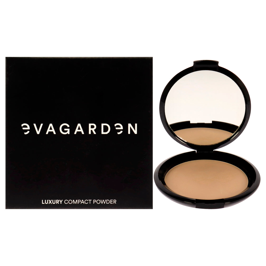 Luxury Compact Powder - 884 Soft Pink by Evagarden for Women - 0.35 oz Powder