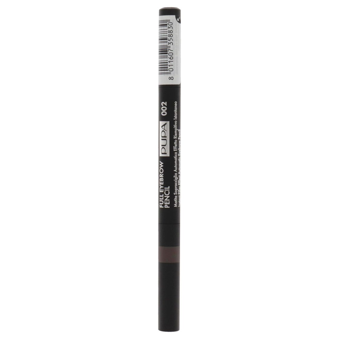 Full Eyebrow Pencil - 002 Brown by Pupa Milano for Women - 0.007 oz Eyebrow