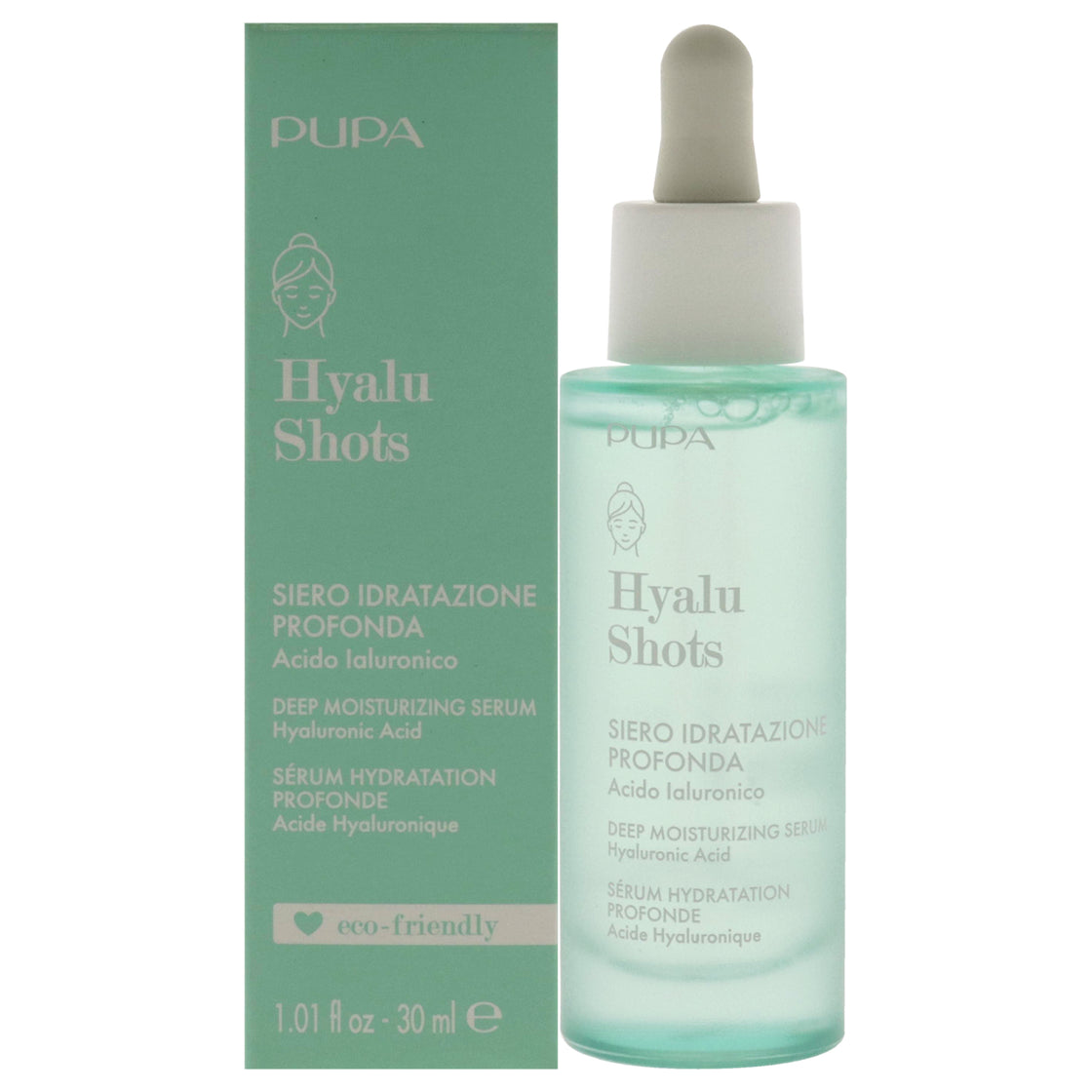 Hyalu Shots Deep Moisturizing Serum by Pupa Milano for Women - 1.01 oz Serum