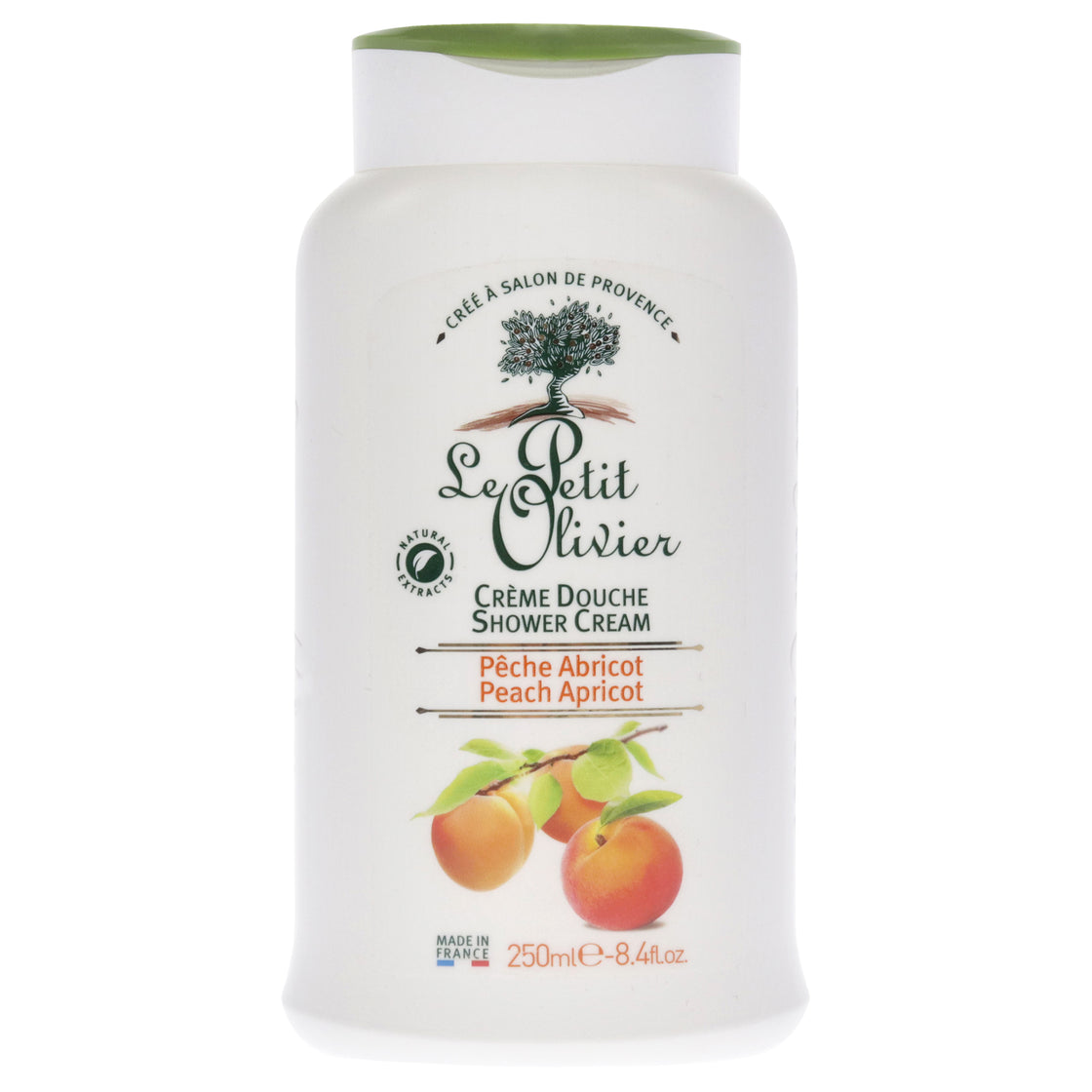 Shower Cream - Peach Apricot by Le Petit Olivier for Women - 8.4 oz Shower Cream