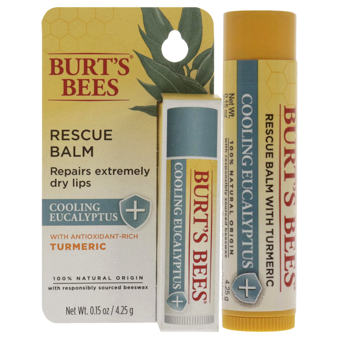 Cooling Eucalyptus Rescue Balm by Burts Bees for Unisex - 0.15 oz Lip Balm