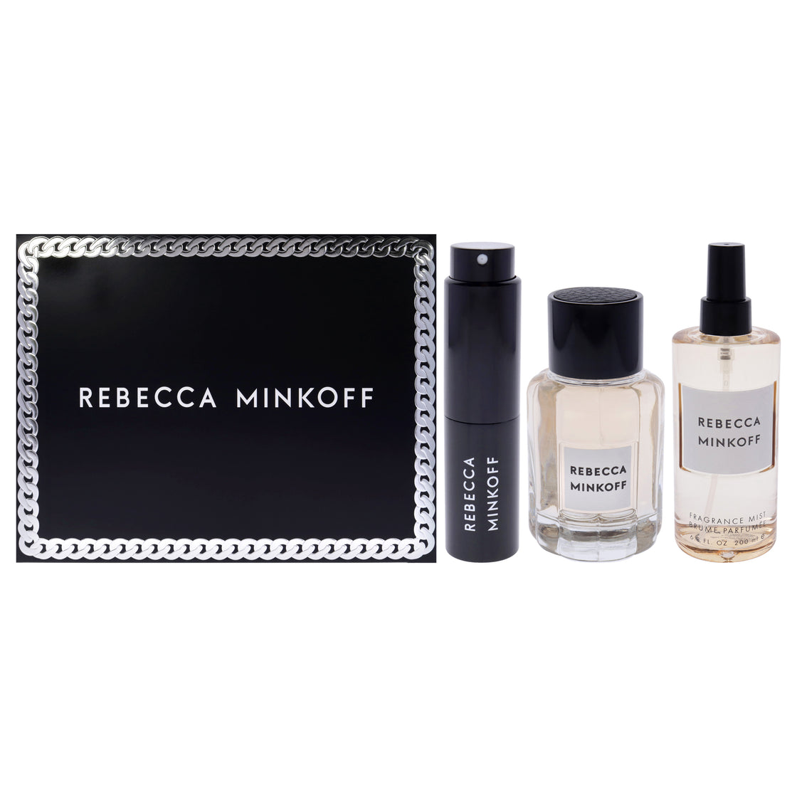 Rebecca Minkoff by Rebecca Minkoff for Women - 3 Pc Gift Set 3.4oz EDP Spray, 0.47oz EDP Spray, 6.8oz Fragrance Mist