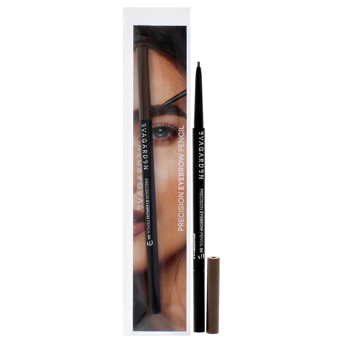 Precision Eyebrow Pencil - 86 Medium by Evagarden for Women - 0.001 oz Eyebrow Pencil