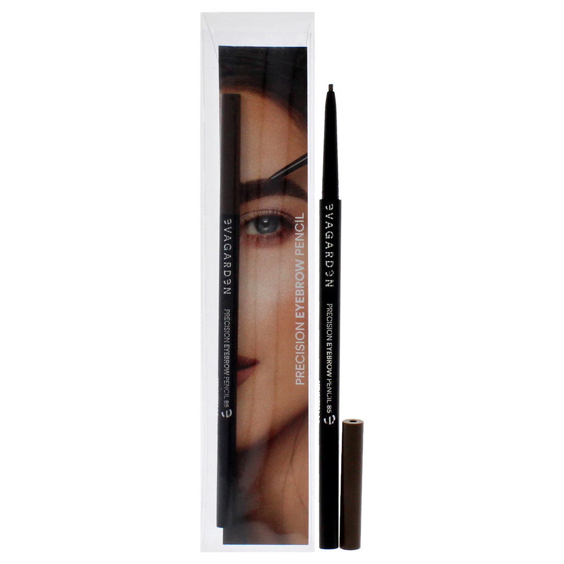 Precision Eyebrow Pencil - 85 Dark by Evagarden for Women - 0.001 oz Eyebrow Pencil