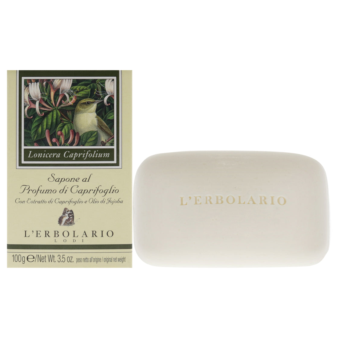 Honeysuckle Perfumed Soap by LErbolario for Unisex - 3.5 oz Soap