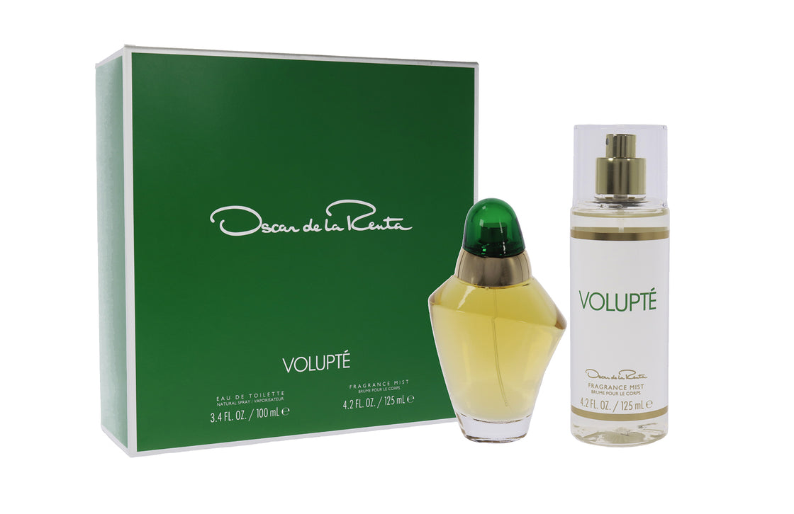 Volupte by Oscar De La Renta for Women - 2 Pc Gift Set 3.4oz EDT Spray, 4.2oz Frangrance Mist