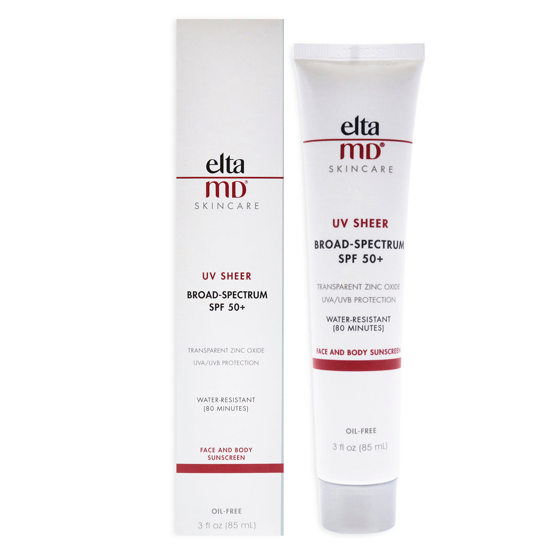 UV Sheer SPF 50 Plus by EltaMD for Unisex - 3 oz Sunscreen