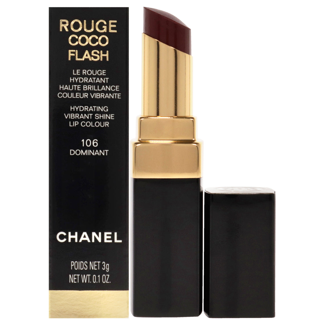 Rouge Coco Flash Lipstick - 106 Dominant by Chanel for Women - 0.1 oz Lipstick