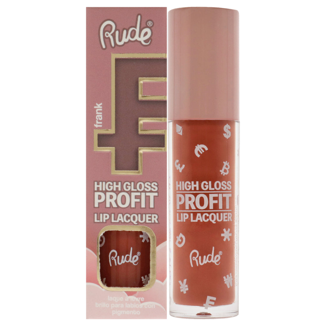 High Gloss Profit Lip Lacquer - Frank by Rude Cosmetics for Women - 0.141 oz Lip Gloss