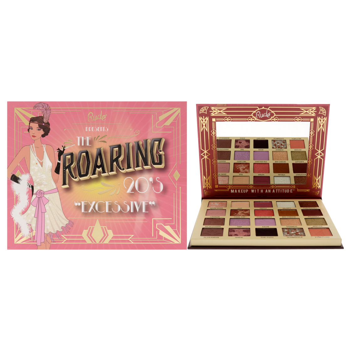 The Roaring 20s Eyeshadow Palette - Excessive by Rude Cosmetics for Women - 0.84 oz Eye Shadow